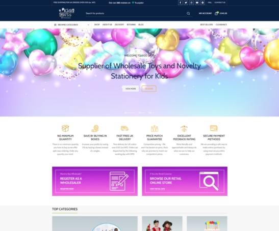 Kidz Gifts Wholesale Toys - Project