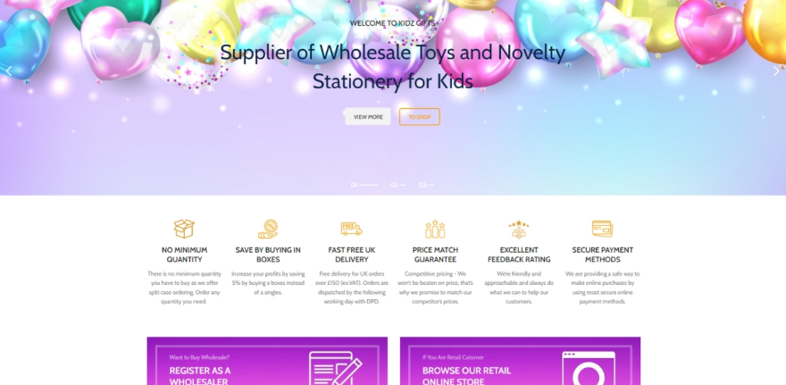 Kidz Gifts Wholesale Toys - Project