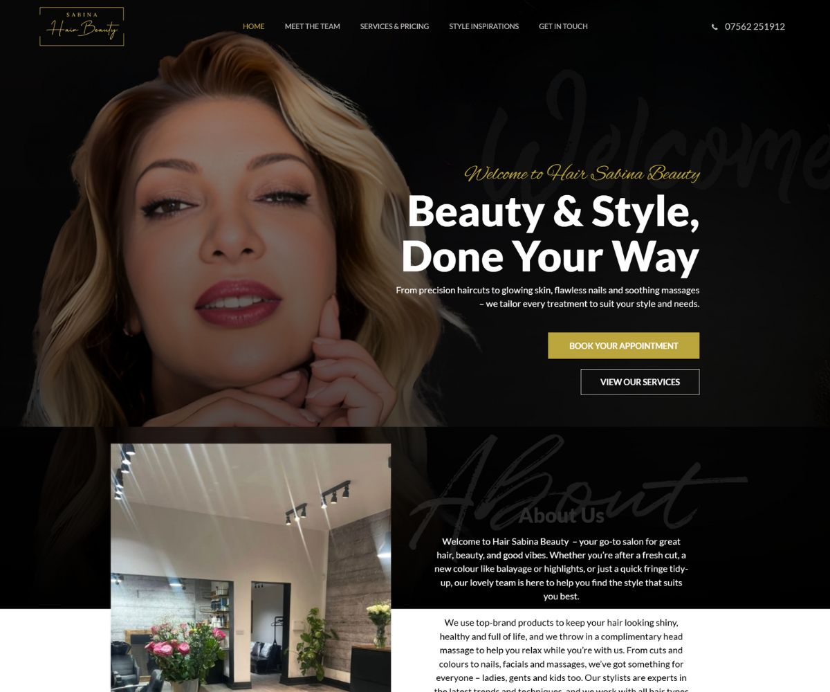 Sabina Hair Beauty Salon in Manchester